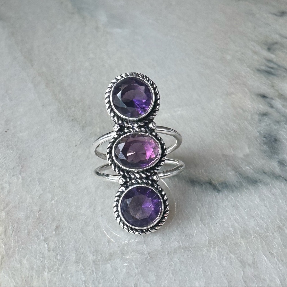 NWOT Sundance Nightshade Ring, Amethyst, Sterling Silver